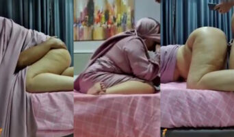 Genjotan-Liar-Jilbab-Gamis-Ungu-Malam-Minggu